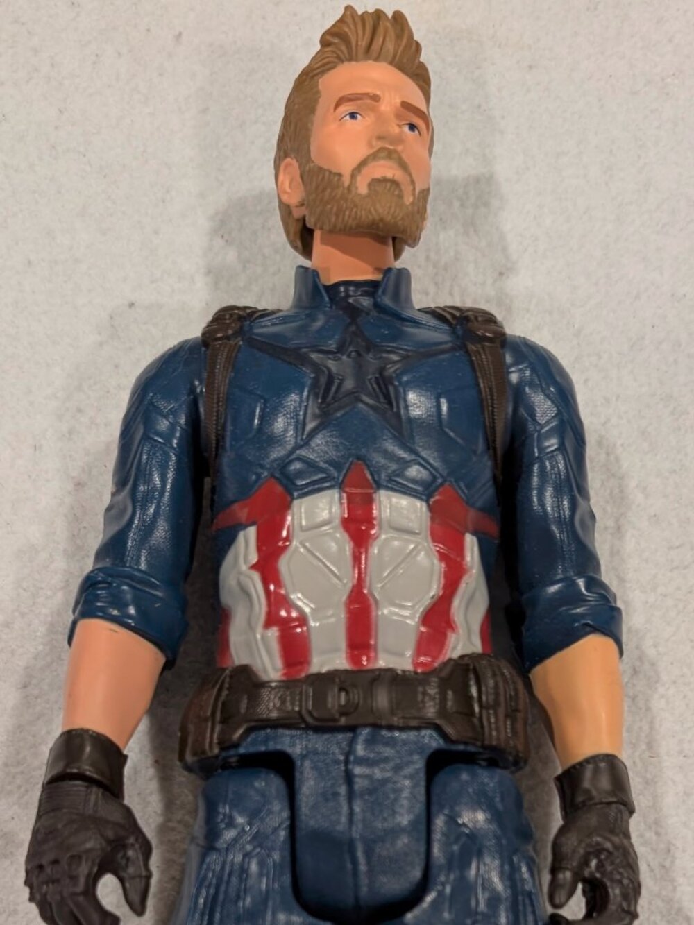 Marvel Captain America 12” Titan Hero Figure Avengers Hasbro EUC